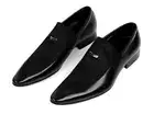 Mens Mohair slip on casual business leather shoes loafers dress formal Sz party