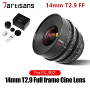 7artisans 14mm T2.9 Full Frame Cinema Lens for Canon Nikon Sony L-Mount Camera