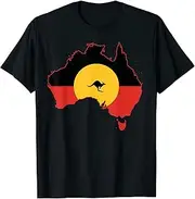 X.Style Aboriginal Flag T Shirt Australia Flag Aussie ds047 T-Shirt