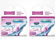 Schick Hydro Silk 3 Razor Blades Refills for Women, 8 Count