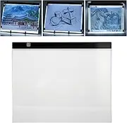 LED Light Pad A3, 12000K Ultrathin Portable Art Tracing Pad with 37 LED Beads, Dimmable USB Power Light Table for Artists, Drawing, Sketching, Animation