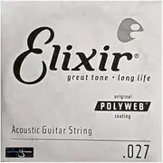 [Elixir] Strings Acoustic Guitar String POLYWEB Coating .027