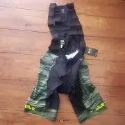 Ale Cycling Mens 3XL Bibshorts Compression Shorts Bib PRR Green Camo Black XXXL