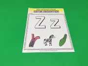 Letter Zz - Apple Treehouse Worksheets - Preschool Teaching supplies 20pgs