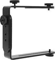 Angoily Metal Bracket for with Screw Dual Connection for Flash Light Holder Durable Metal Design for Photography Studio Use