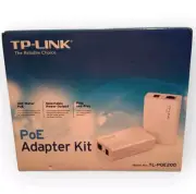 TP Link PoE Adapter Kit M# TL-POE200 100 Meter Power Over Ethernet Adapter Kit