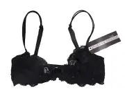 Simone Perele Celeste Demi Cup Plunge Bra 12M331 Black 30C NWT