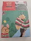 Christmas Dogs Puppies Santa double bed Bedding Xmas Green doona cover Blanket