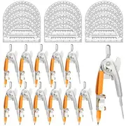 24 Pieces Compass Geometry Tool 6 Inch Compass for Geometry Math Compass and ...