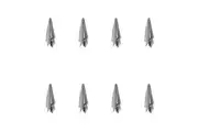 8PK Linen House Aria Silver Cotton/Bamboo Quick Dry Soft Face Washer 33x33cm