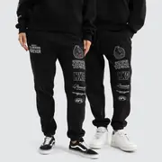 [Nena and Pasadena AFL] Collingwood Magpies AFL Mono Trackpants Jet Black