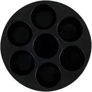 Silicone Muffin Cake Cups, 7Cup Non-Stick Muffin Cupcake Tin, Air Fryer Muffin Pan, Cupcake Baking Mold, Baking Mould for 3.5-5.8 L Air Fryer Accessories, Chocolate Universal Cake Cups (17.8cm/7inch)