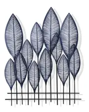 StyleCraft Nola Blue Aesthetic Blue Metal Leaves