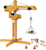 10pc Hape Crane Lift Construction Vehicle Play Set Wood Toy Kids/Toddler 3y+ ORG