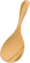 MAGICLULU Brass Rice Paddle Large Spoon for Kitchen Ergonomic Practical Rice Scoop for Serving Fluffy Cooked Rice Essential Tableware for Home and Restaurant Use