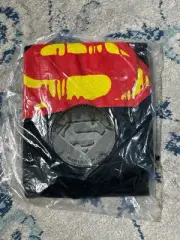 FACTORY SEALED NOS Vintage 1992 Death of Superman DC Comics T-Shirt Bloody Logo