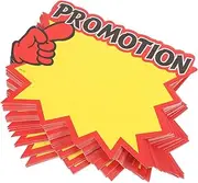 Gadpiparty 200pcs Blank Tags for Retail Store Signs Supermarket Advertising Labels Easy to Write Highly Visible Paper Tags for Commerce Displays and Events