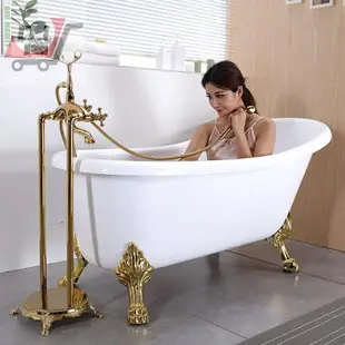 免運 正品尚湟亞克力家用獨立式成人貴妃浴缸小戶型院古典歐式浴盆 可開發票