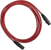 HANABASS 3 XLR Cable Pin Mic Cord XLR Male to Female Audio Cable with Noise Reduction Technology for Sound Compatible with Speakers and Microphones
