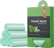 Compostable Trash Bags - Small Trash Bags 2.6 Gallon Bathroom Wastebasket