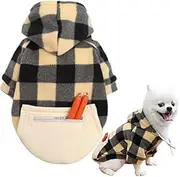 Plaid Dog Hoodie-Soft and Warm Dog Sweater (Style 1, X-Small)