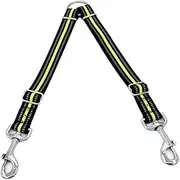 GANAZONO Reflective Stripe Double Head Dog Tug Toy Leash Pet Traction Strap Pet Supplies