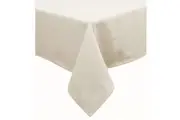 Cotton Blend Table Cloth Ivory by Hoydu