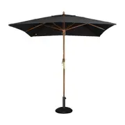 Bolero Black Square 2500mm Pulley Parasol