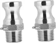 CIMAXIC Quick Connector Set Pcs Type f Camlock Fitting for Hose Stainless Steel Thread