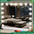 Large LED Makeup Mirror 70x55cm Hollywood Vanity Mirror with 17 LED Light Wall