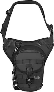 Buhyujkm Motorcycle Drop Leg Bag, Multi-Pocket Thigh Bags with Legs Strap, 7.87x5.90x3.14 inches Adorable Riding Fanny Pack, Portable Hip Storage Bag for Outdoor Travel, Men and Women