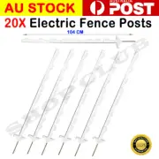 20pcs Electric Fence Tread In Posts Strip Cell Graze Temporary Yard Tape Wire