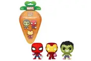 Funko Pocket Pop Marvel Comics Spider-Man Iron Man & Hulk Carrot 3 Pack