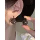 韓國小巧精致紫色水晶耳環簡約輕奢洋氣耳飾2023年新款潮爆款耳扣