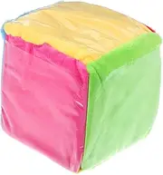 COMNESTBI Large Plush Cognitive Dice with Card Holder Soft Block for Color Learning and Memory Development for Family Activities and Games