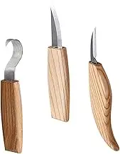 HEALSOPTHY 3Pcs Carving Kit Hand Carving Chisel Carving Cutter Tools for Beginners and Hobbyists for Detail Work and Art Design