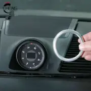 Dash Center Clock Decor Circle Silver Alloy Cover Trim for Porsche 718 2016-2021
