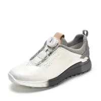 在飛比找蝦皮購物優惠-ECCO高爾夫女鞋輕便運動休閒鞋真皮防水高爾夫球鞋BOA旋鈕