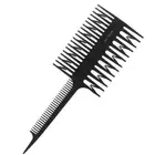 Fishbone Art Highlighting Comb Three-sided Pointed Tooth Hair Dye Brush C:J,