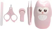 OFFIGAM 1Set Nail Care Kit Ergonomic Grooming Nail Clipper Manicure Tools Cute Case for Safe Nail Clipping and Care Includes Tweezers for Daily Use