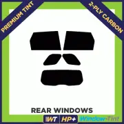 For Land Rover Discovery Sport 14+ Carbon Pre Cut Window Tint 35% Light 2-ply
