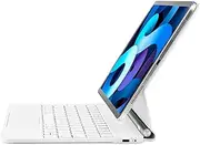 Magic Keyboard for iPad Pro 12.9 inch (3rd, 4th, 5th and 6th gen) and iPad Air 13 (M2 2024, M3 2025), Easy-Set Magnetic iPad Pro12.9/Air 13 m2 Case with Keyboard, Built-in trackpad, Backlit (White)