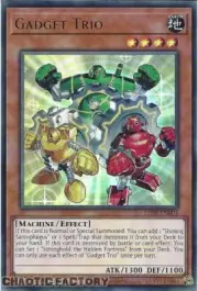 YUGIOH TCG LEDE-EN004 Gadget Trio Ultra Rare 1st Edition NM