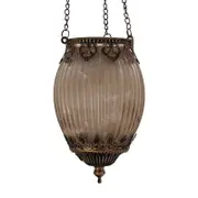 Moroccan Style Hanging Lantern Cream D11x18.5cm