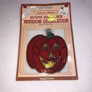 Pumpkin Halloween Suncatcher KMart New Design Collector Edition NOS Vintage 1991