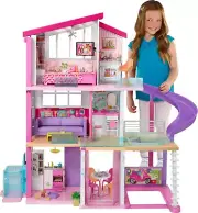 Barbie Dreamhouse, Doll House Playset with 70+ Accessories Including Transformin