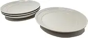 10" 4 pack Porcelain Courtland Dinner Plates Off White Threshold