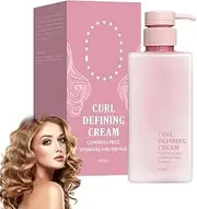 YLBAUHYMUF Curl Defining Cream, Curl Cream for Curly Hair, Anti Frizz, Moisturizing, Smoothing, Lightweight, 450ml