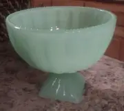 Hearth & Hand Magnolia Green Milk Glass Pedestal Bowl Jadeite Dessert Dish