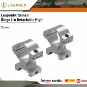 Leupold Rifleman Scope Rings 1 In Detachable High Silver Aluminum #le57833
